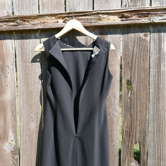 Talbots Petites Black Sheath Dress Wool Blend Career Dress Size 2 LBD - Picture 8 of 8